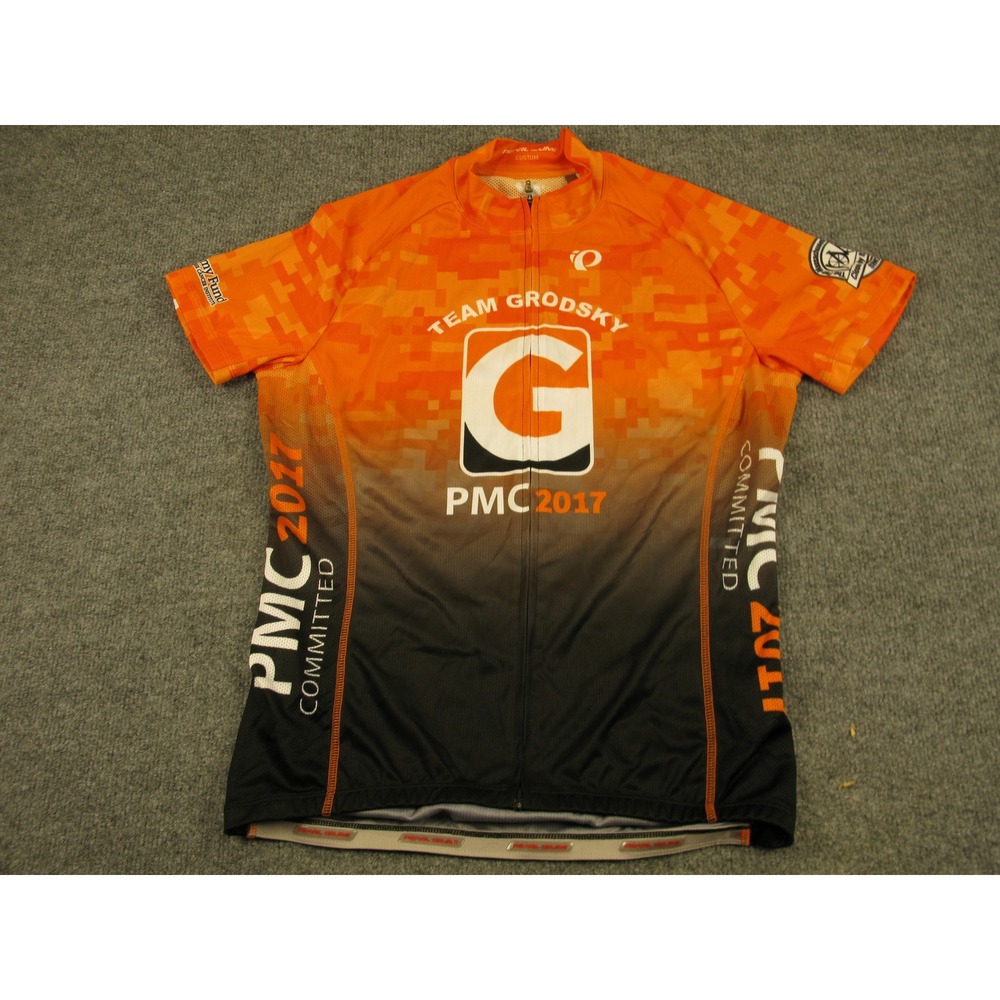 Pearl Izumi Elite PMC 2017 Team Grodsky Cycling Jersey Orange‎ Womens ML #2193